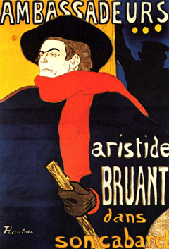 Aristide Bruant - Henri de Toulouse-Lautrec